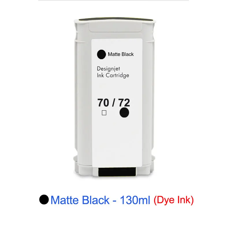 OCINKJET 130 мл для hp 72 чернильный картридж с чипом совместимый для hp T610 T620 T770 T790 T1100 T1120 T1200 T1300 принтер - Цвет: 1 PCS - Matte Black