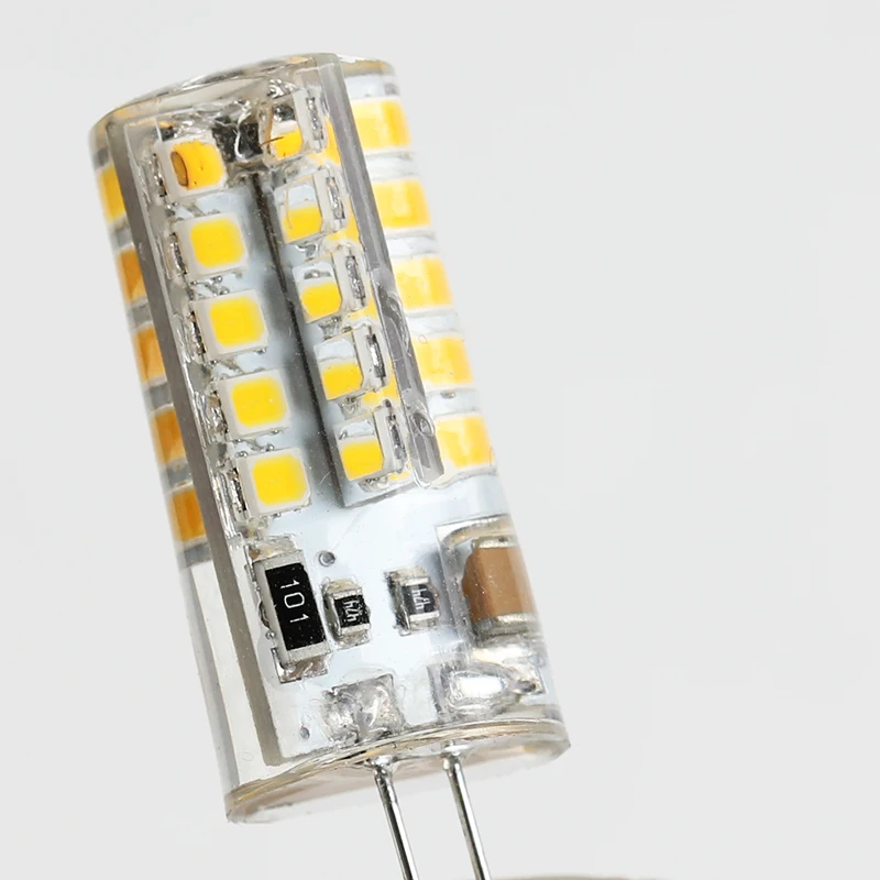 220V Spotlight Bulbs G4 Led Bulb SMD Silicone Mini Chandelier Lights 3014 SMD2835 Corn Lamp Light Replace Halogen | Лампы и освещение