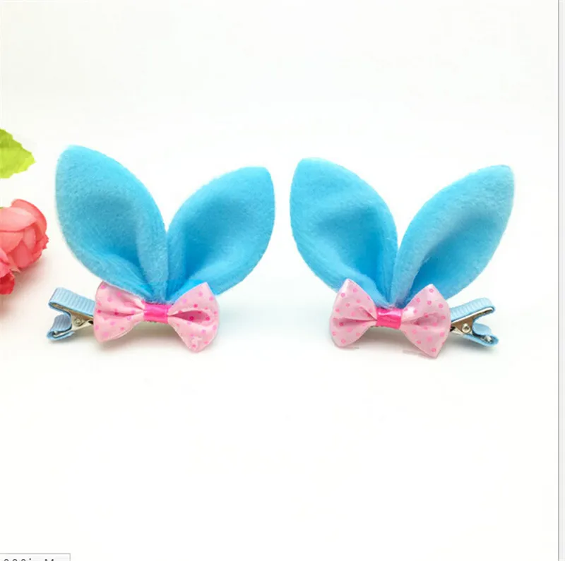 Новинка 2017 заколки для волос девочек милые с заячьими ушками модные детские