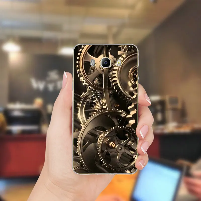 Soft TPU Phone Cases For Samsung Galaxy A3 A5 A7 J5 J7 J3 2017 J1 J2 2016 Back Cover Coque Skeleton Automatic Mechanical Watches | Мобильные
