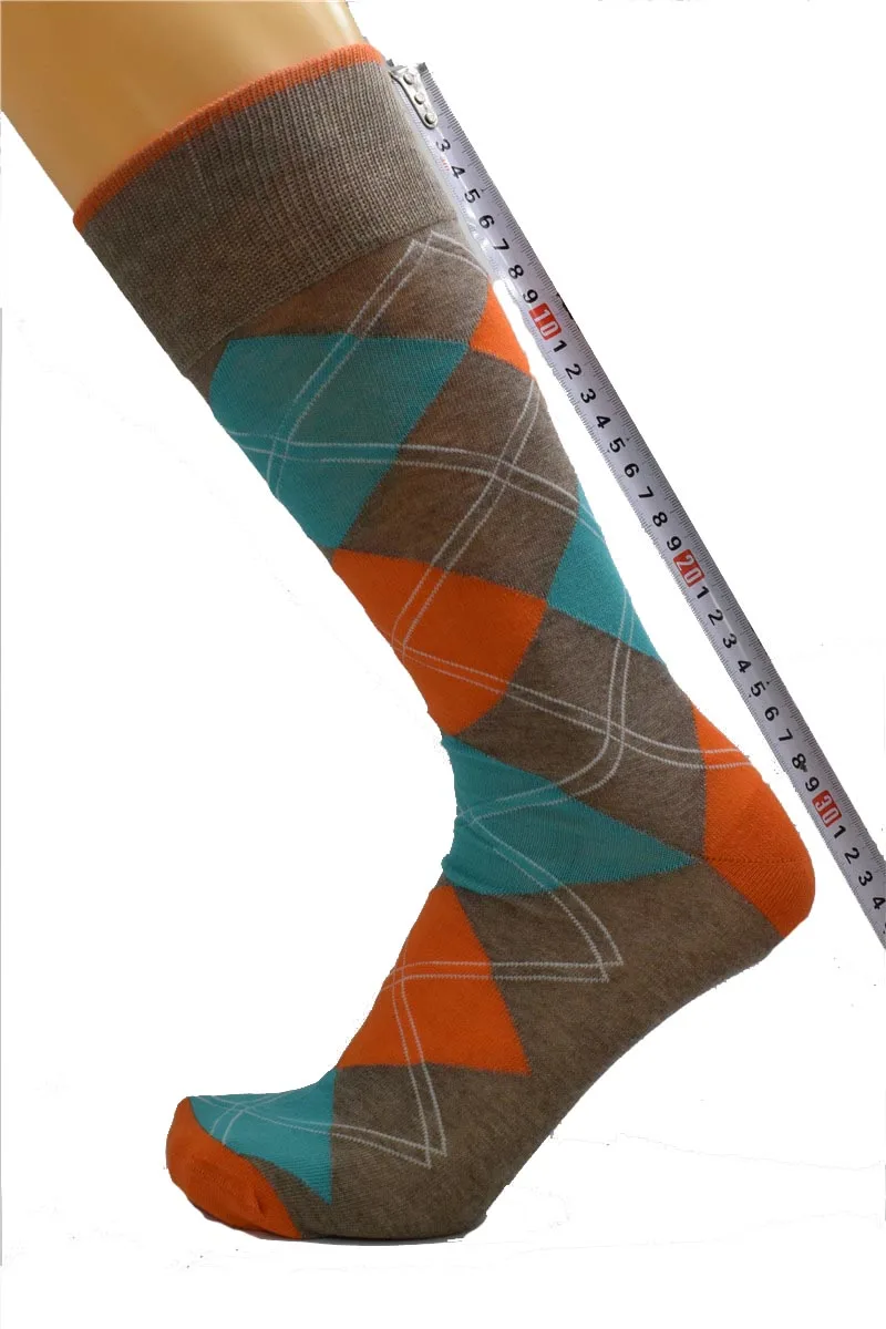 Fcare 1pair calcetines Men's crew plus size big Spring autumn winter long leg business socks | Мужская одежда