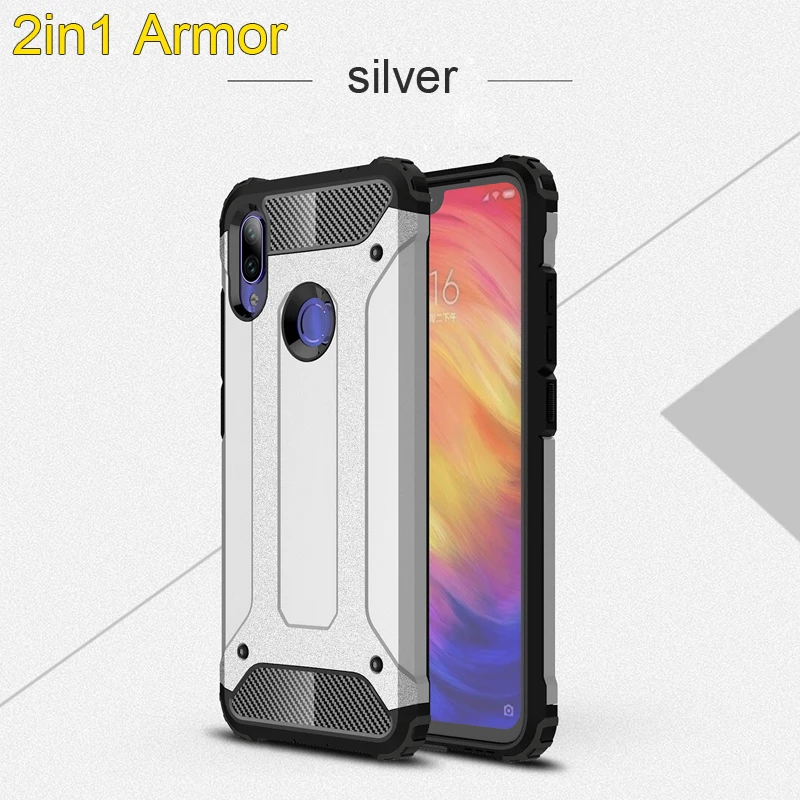 silver Армированный чехол для samsung Galaxy M10 M20 M30 A10 A30 A50 A40 A70 S10 плюс S10e чехол Роскошный мягкий силиконовый ПК Жесткий Чехол бампер - Цвет: silver