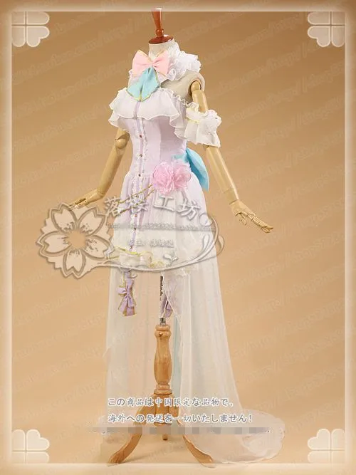 Аниме! Платье для косплея Love Live Ayase Eli белое платье на День святого Валентина