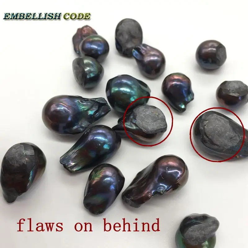 Новый черный синий несколько коричневых цветов жемчужное ожерелье в стиле