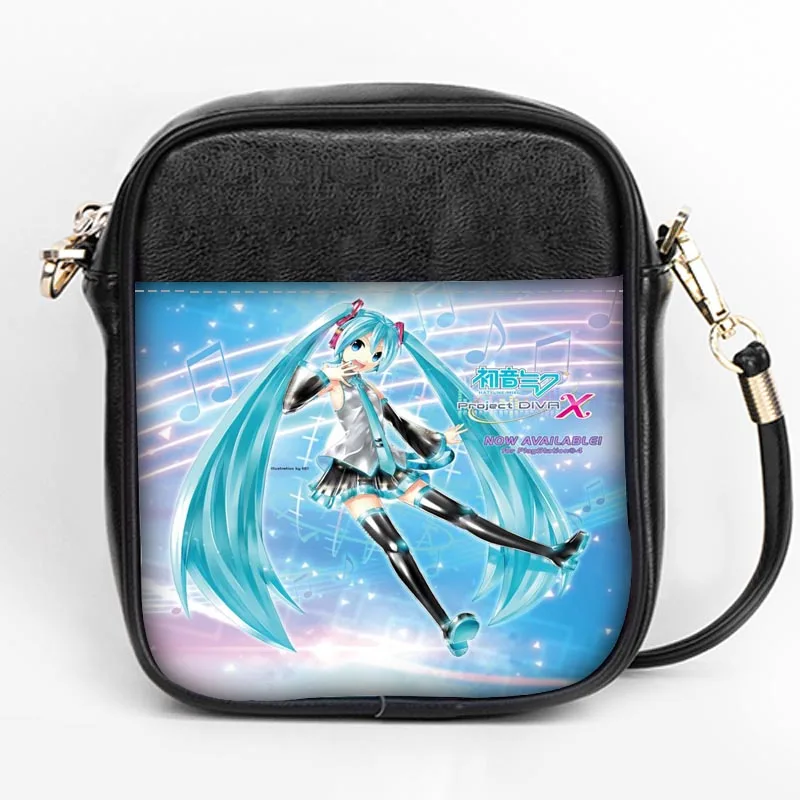 Изготовленное на заказ Hatsune Miku модное с лямками сумка для женщин Слинг сумки на ремне кожа мини девушки Tote вечерние сумки DIY Слинг Сумка - Цвет: 4