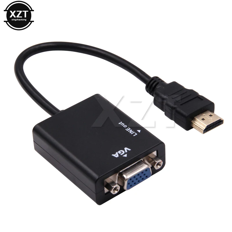 Новый адаптер 1080P HDMI VGA кабель преобразователь цифрового сигнала в аналоговый для
