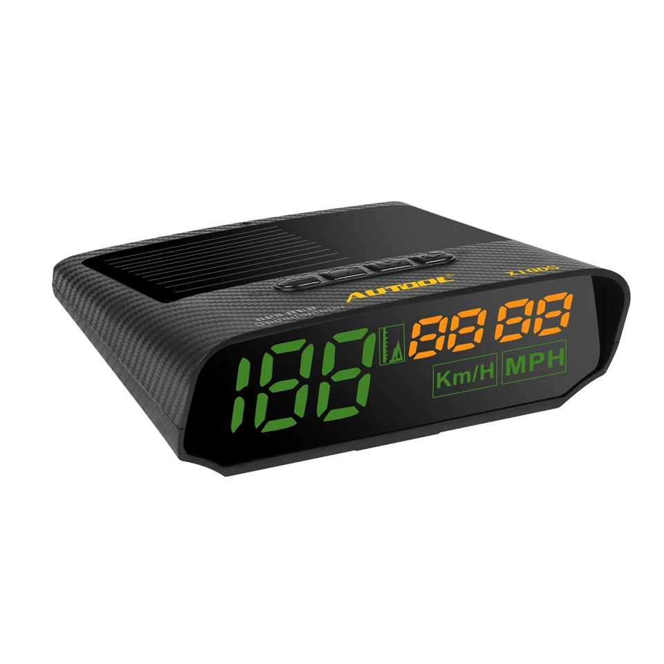 AUTOOL X100S GPS Автомобильный цифровой измеритель на солнечной батарее HUD KM/H миль/ч