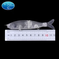 5pcslot bass fishing lure jointed unpainted s waver swimbait 160mm 45g125mm 21g