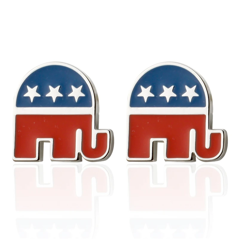 Модные ювелирные изделия Красный Синий человек три звезды республиканский