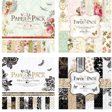 Бумага для упаковки подарков 24 листа 12 дюймов 4 вида|papercraft|papercraft paperpapercraft scrapbooking |