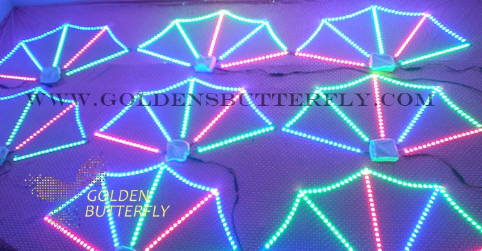 Светодиодный светящийся вентилятор 2017 модный сценический для женщин/мужчин DJ