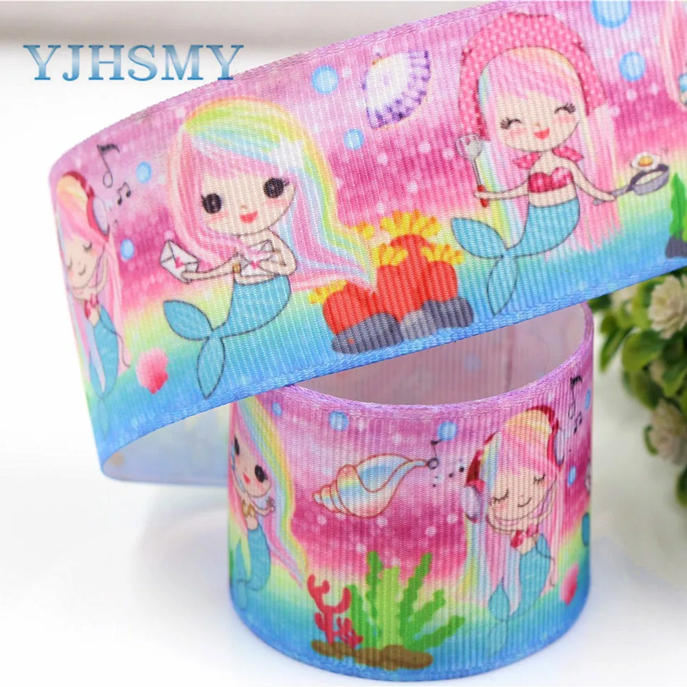 YJHSMY G-18517-210(1 \ 2 '') 38 мм 5 ярдов/лот флэш мультфильм печатных корсажная лента, аксессуары тесьма, DIY материалы ручной работы