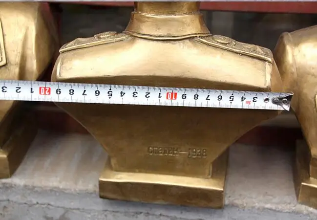 Бронзовая медная Художественная Скульптура статуя политика Сталина Иосифа 12