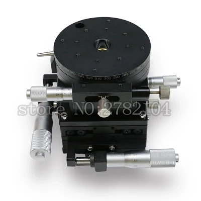 Ось XYZR 60 мм V-образный 4-осевой обрезной платформы ручной подшипник линейной