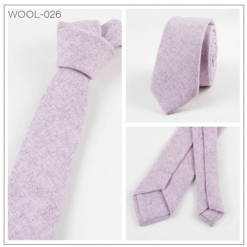 

Ikepeibao Men's Fashion Necktie Casual Wool Cotton Slim Tie Solid Skinny Ties Men Narrow Cravat Accessories