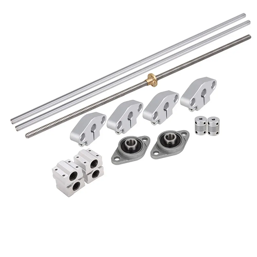 Вертикальный ходовой винт 2 мм и вал L400 оптические осевые опорные подшипники