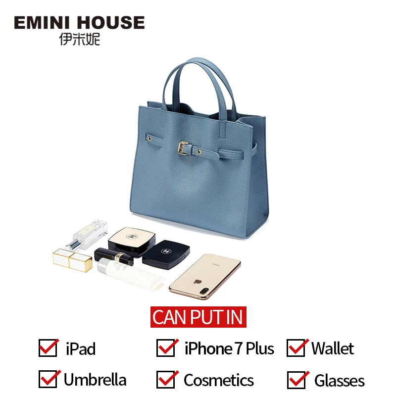 EMINI HOUSE сумка из спилка кожаная через плечо роскошные сумки женские дизайнерская