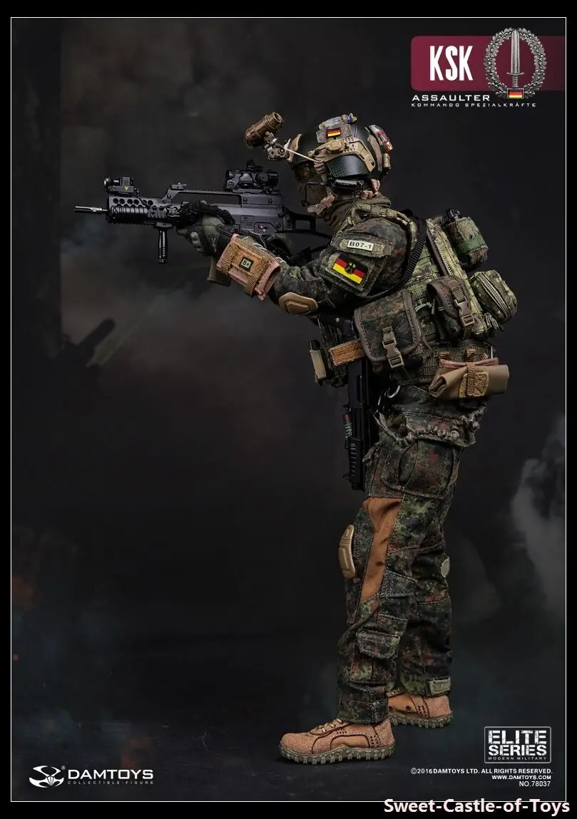 Экшн фигурка для фанатов DAMTOYS DAM 78037 ELITE SERIES 1/6 немецкая KSK KOMMANDO ароматическая
