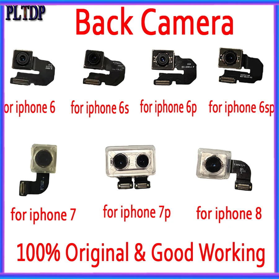 

Back Rear Camera Flex Cable for iPhone 6 6P 6S 6SP 7 7P 8P X XS XR XS-MAX Flash Ribbon Module Lens Repair Parts Replacement