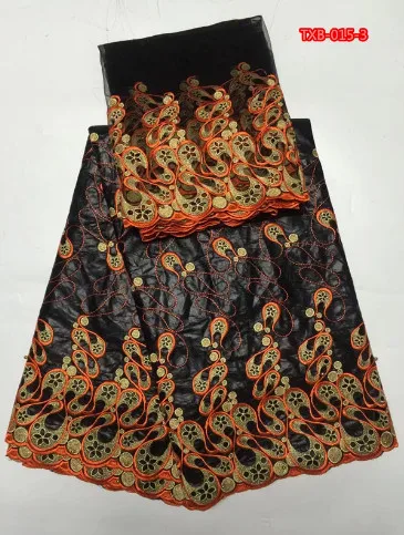 Персик 5 + 2 персик Базен Riche Getzner 2018 Высокое качество Африканский Кружево Ткань с