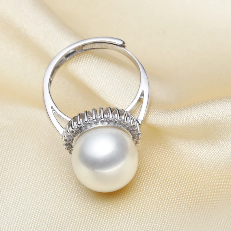 Женское кольцо с жемчугом Nanyang Mother pearl 925 Post|silver real|pearl pearlspearl silver |