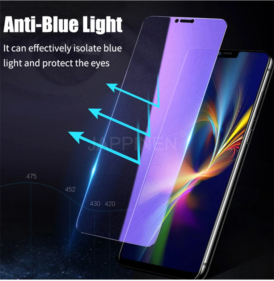 Матовый светильник с защитой от синего излучения для Xiaomi mi 8 Lite Pro 9 SE A2 Red mi Note 5 6 7 PocoPhone F1 матовое закаленное стекло