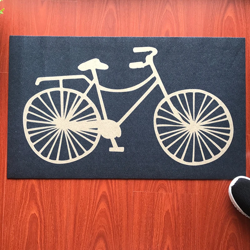 Смешной коврик входной напольный для велосипеда комнатный и уличный