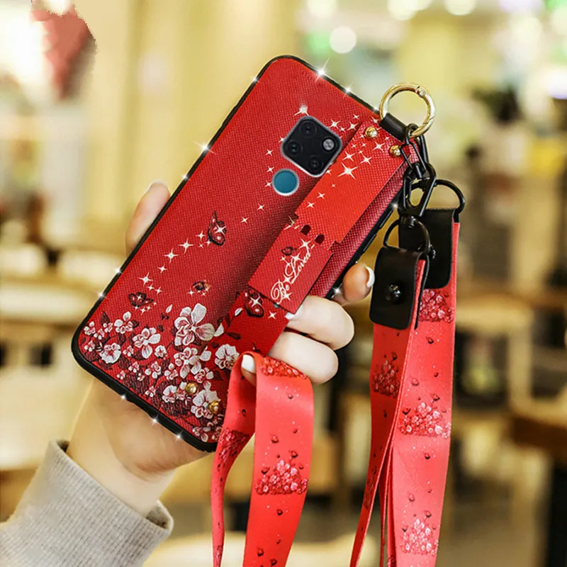 Модный чехол с цветочным узором для Huawei Mate 20 Pro роскошный мягкий силиконовый из