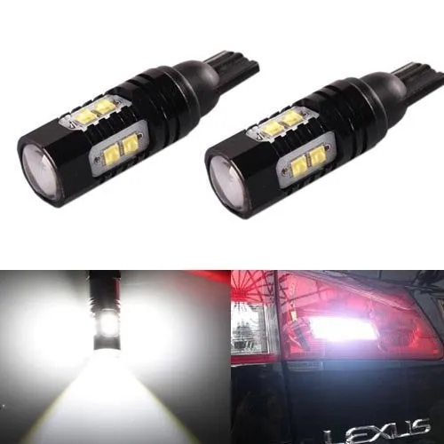 

Extremely Bright Max 50W High Power 912 921 T10/T15 CREE Chips LED Backup Reverse LightS,Parking lights, White
