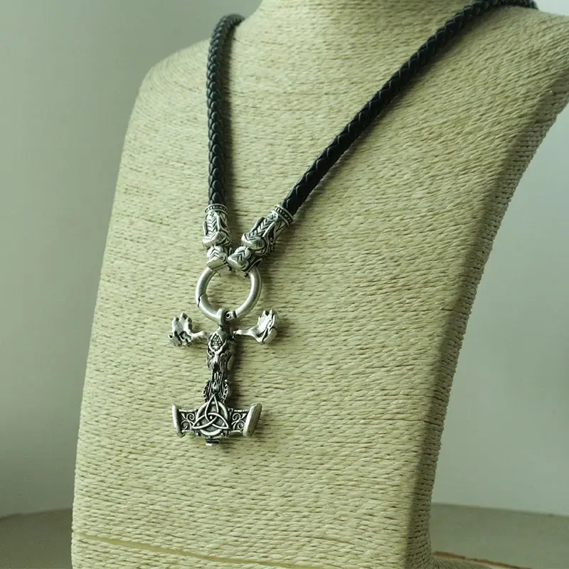 Подвеска lanseis mjolnir с черепом Викинга 1 шт. подвеска в виде головы козы черепа для