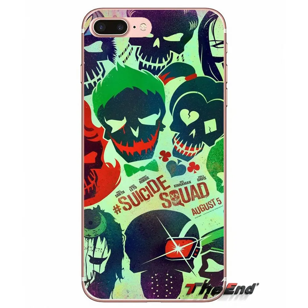 Suicide Squad Joker Movie Poster Soft Case For Samsung Galaxy Note 3 4 5 Grand Core Prime S3 S4 S5 MINI S6 S7 edge S8 S9 Plus | Мобильные