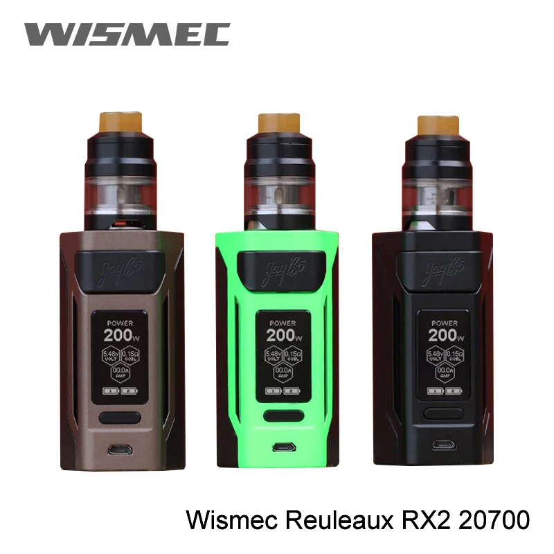 2 шт./лот оригинальный wismec reuleaux RX2 Mod 200 W 20700 коробка мод электронная сигарета Vape 1 3