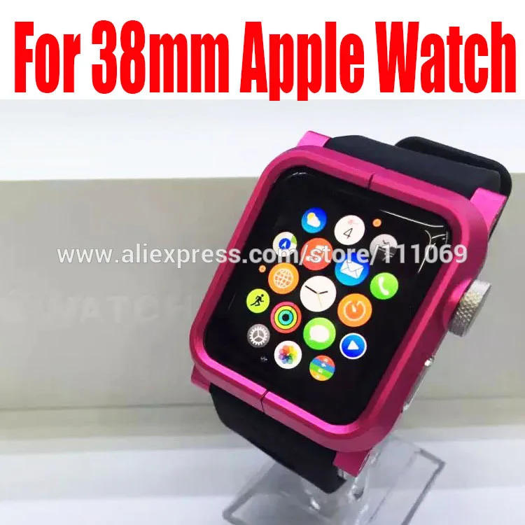 100 шт/партия DHL бесплатно для Apple чехол для часов алюминиевый браслет ремешок наручный защитный чехол для Apple Watch 42 мм 38 мм - Цвет: Хаки
