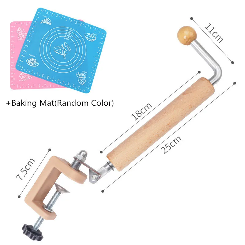 Буковая деревянная Скалка клецки для кожи, ролик фиксированный, экономичный инструмент для выпечки, аксессуары, Регулируемый ролик, кухонные инструменты