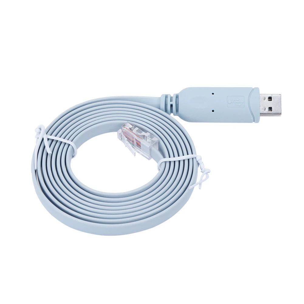 Горячая 1 8 м USB к RS232 RJ45 последовательный консольный кабель Соединительная линия
