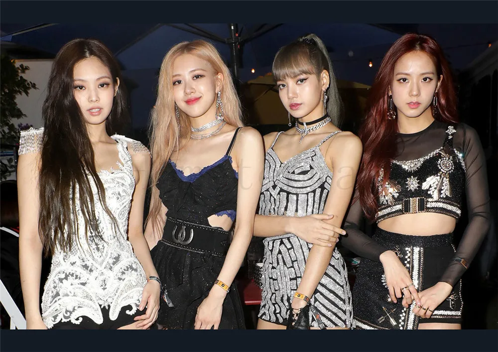 Кофе Постеры Kill this love Blackpink Kpop глянцевые бумажные наклейки на стену HD украшение дома Hometopia - Цвет: Кофе