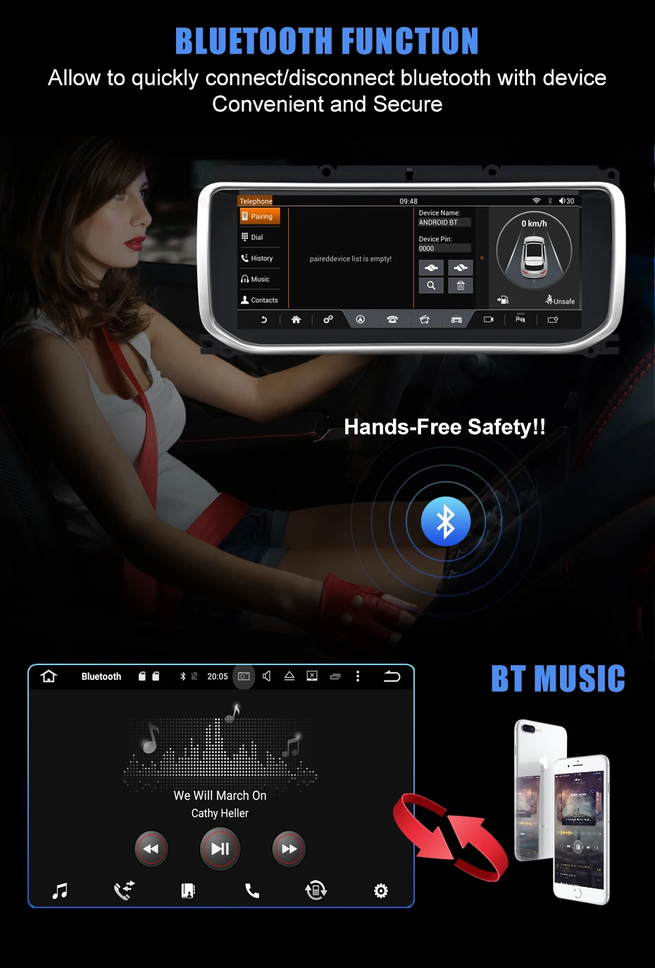 KANOR android 7,1 аудио плеер радио для Land Range Rover Evoque- GPS с поддержкой Bluetooth Навигация mp3 2 ГБ+ 32 ГБ