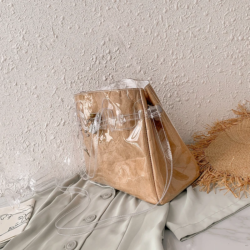 Женские Модные прозрачные сумки через плечо женские вечерние Bolso Mujer модные для