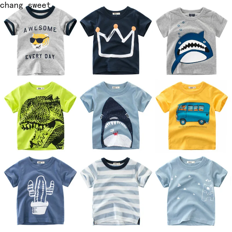 

Kid Girls Shirts Short Sleeve T-Shirt Kids Boys T Shirt Crown Print Baby Cotton Children's T-Shirt O-Neck Tee Tops Boy Clothes