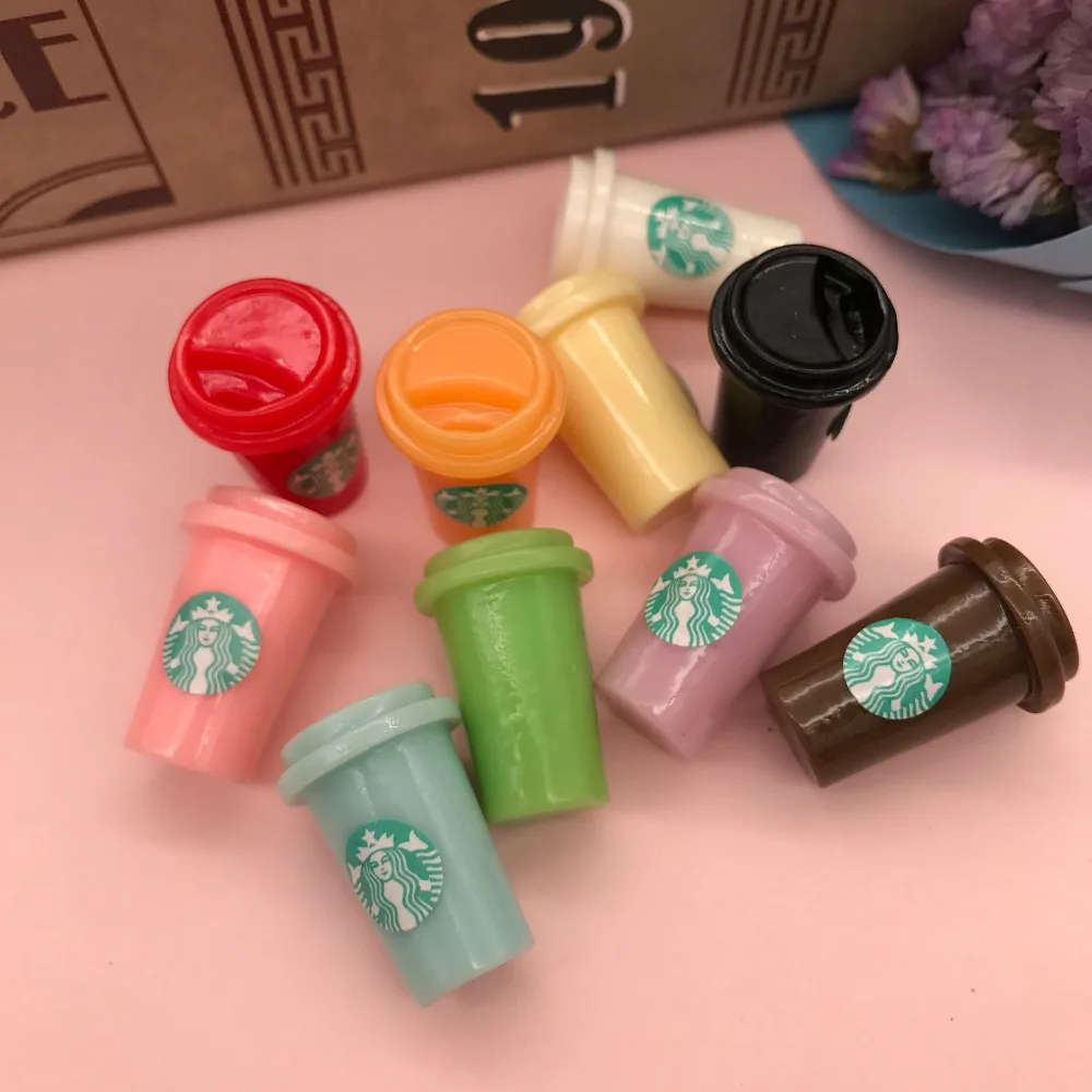 Кабошон kawaii star coffee cup полимерный кабошон с плоским основанием на телефон