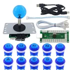 SJ @ JX аркадная игра, набор для самостоятельной сборки, контроллер, механическая клавиатура, переключатель светодиодный светодиодная кнопка, аркадная игра, джойстик, Нулевая задержка, USB-кодировщик ПК