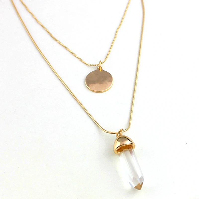 

Crystal Bullet Pendant Necklace for Women 2016 Summer Multilayer Necklaces & Pendants Boho Jewelry SNE160053