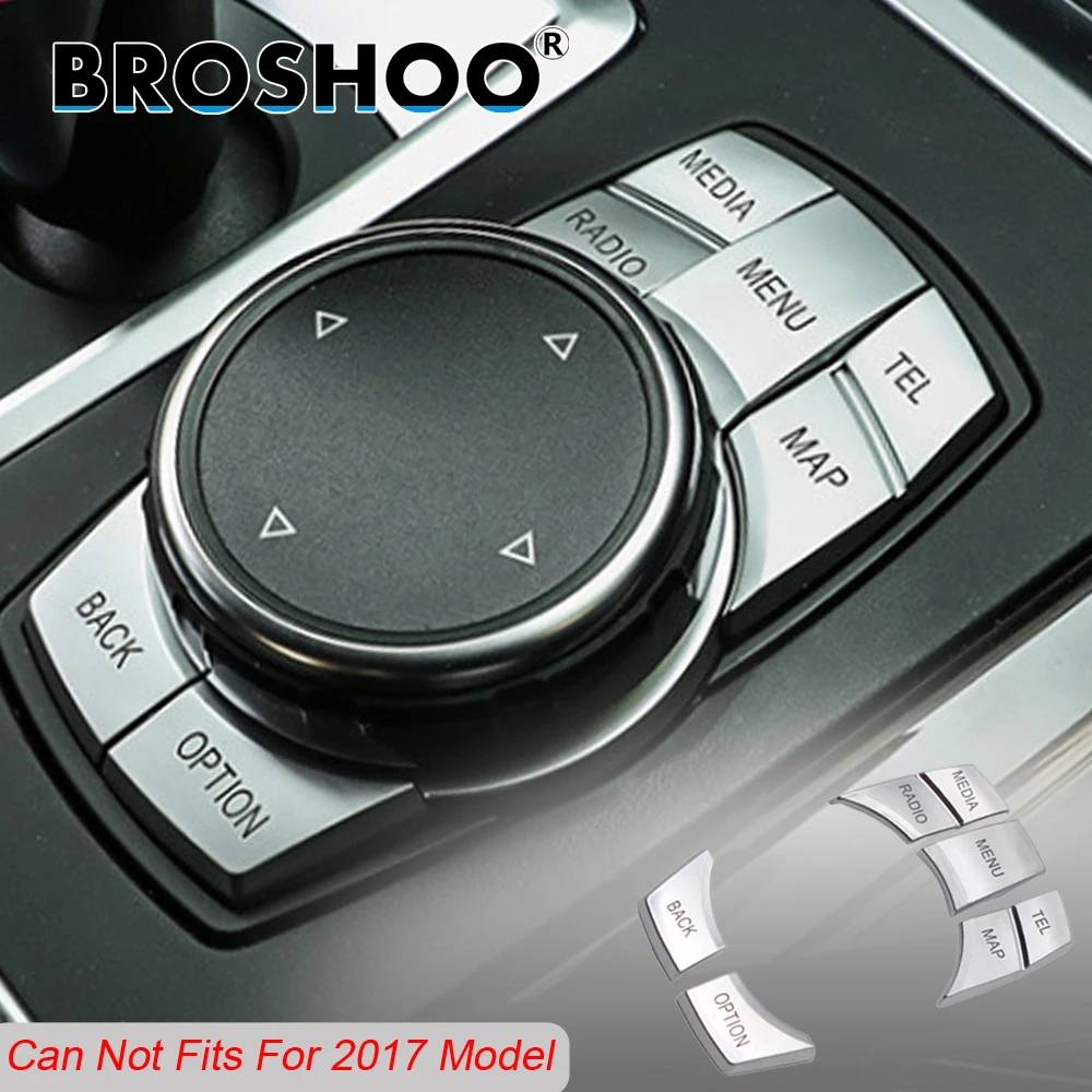 Автомобильный мультимедийный стикер BROSHOO с кнопками 3D-наклейки для Bmw X5 F15 X6 F16