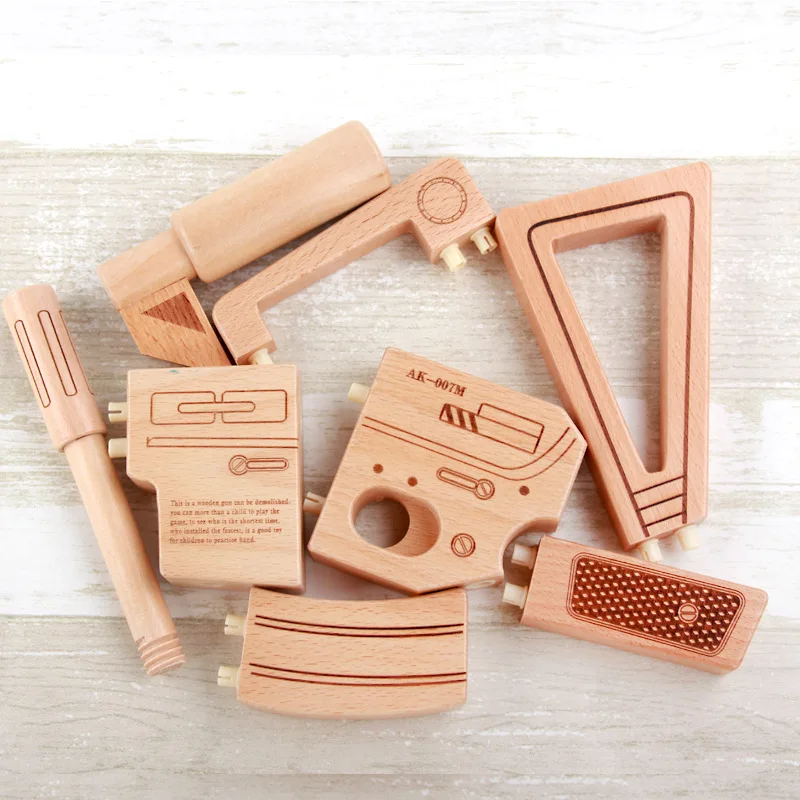 Новейшая Высококачественная Сборная модель DIY Детский 3D Деревянный пистолет