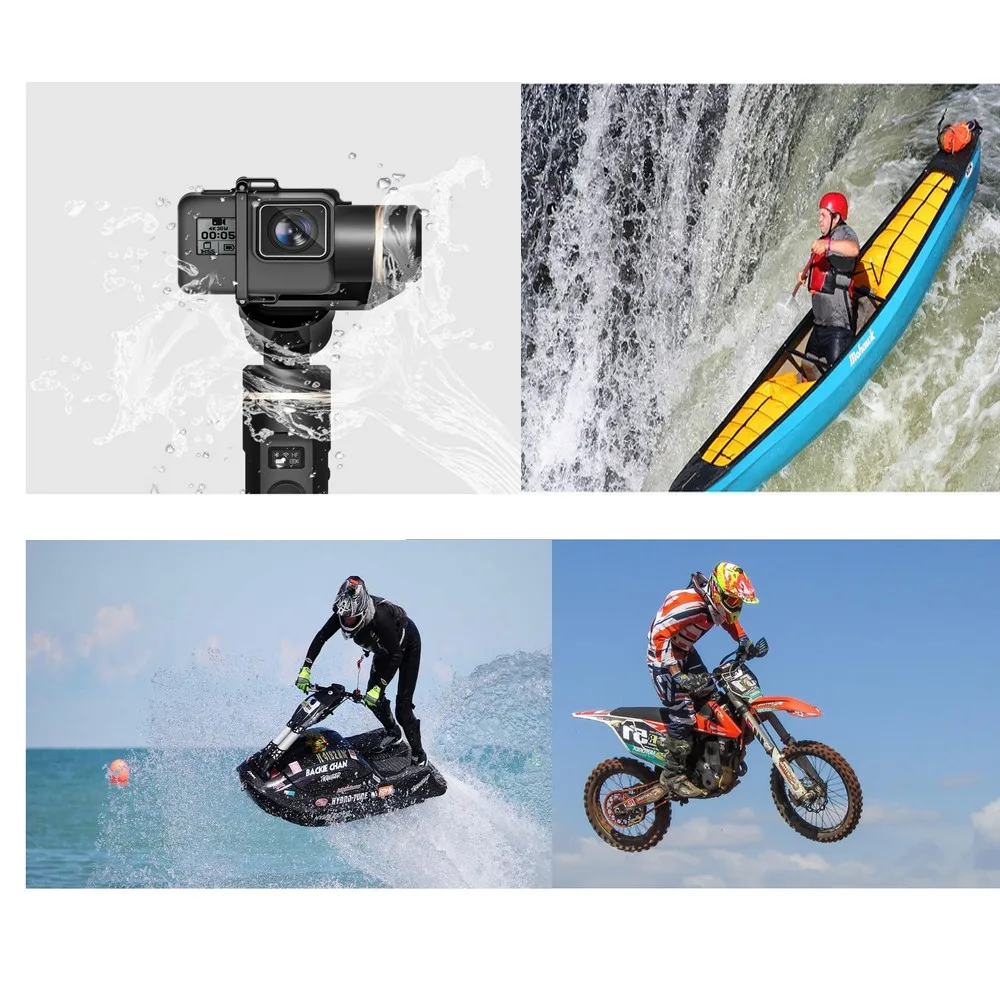 FeiyuTech Feiyu G6 ручной карданный стабилизатор для Gopro Hero 6 5 RX0 экшн-камера Wifi+ BlueTooth OLED экран угол наклона