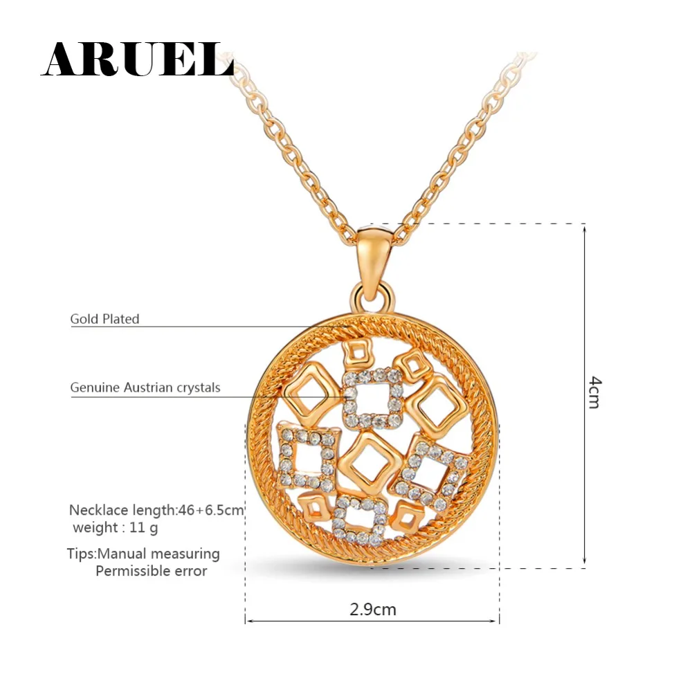 Aruel Мода Посеребренная/золото женщин решений австрийский хрусталь вечерние