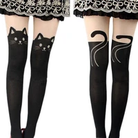 fashion gifts womens silk stockings pantyhose ribbed over cute tattoo tights women sexy slim womens tights