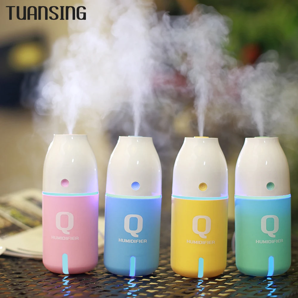 TUANSING 2017 Новый мини USB увлажнитель Q bottle воздуха для автомобиля увлажнители тумана