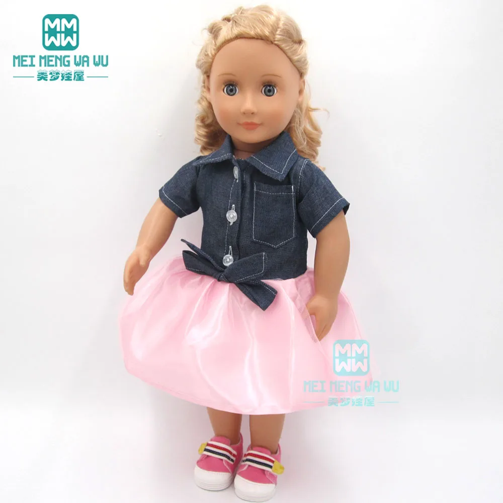 Кукольная одежда для 45 см американская кукла платье с героями мультфильмов