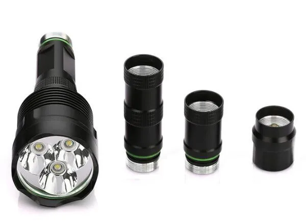 50000 люмен освещения 12T6 светодиодный flash light 12 * L T6 фонарик свет лампы для охоты